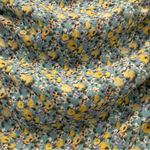 Pretty Little Thing Blue & Green Ditsy Floral Ruched Mini Skirt Size 8 Photo 10