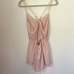 Hollister Sleeveless Studded Light Pink Romper ~ Open Racerback ~ Women’s Size M Photo 2