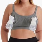 Momcozy  Nursing and Pumping Gray Bra 
Size‎ L
93% Cotton 7% Spandex Photo 1