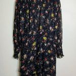 Veronica Beard Armeria Black Multi Floral Long Sleeve Dress Silk Size 22 Photo 6