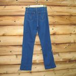 Vintage 70's High Rise Flare Fringe Jeans Blue Size 28 Photo 8