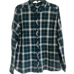 Croft & Barrow  Plaid Button Up Shirt Top Blouse Size XL Tartan Lightweight Photo 0