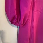 Eliza J Magenta Pink Long Sleeve A-Line Dress Size 8 with Pockets Photo 2