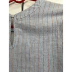 Urban Romantics  Size M Tunic Top Bell 3/4 Sleeves‎ Light Blue Coral Embroidered Photo 7