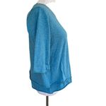 Indigenous Brand Blue Organic Cotton 3/4 Sleeve top S Photo 2