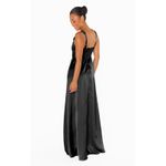 Show Me Your Mumu  Nina Maxi Dress in Black Luxe Satin XXL Photo 5