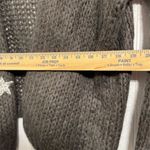 SCANDAL Italy Mohair Wool Cashmere Oversized Star Cardigan Chunky Knit (XS/S) Gray Photo 3