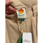 Farm Rio NWT Tan/Khaki Low Waisted Pleated Wide Leg Trouser Pants sz LARGE Photo 6