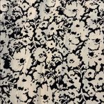 ZARA  Long Sleeve Floral Long Midi Dress Women’s Size Medium Black White Photo 8