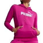 Puma  Women's pink Essential Logo Fleece Hoodie M Photo 0