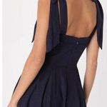 Lulus  Flirtatious Looks Navy Blue Tie-Strap Mini Dress With Pockets Photo 1