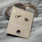 Topshop  Freedom Mixed Metal Large Hoop Earrings New Gold & Silver Photo 3