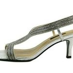 Caparros  Zorro T-Strap Evening Rhinestone Open Toe Slingback Heel 9 Photo 1