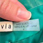 Alice + Olivia Green Faux Leather Wide Leg Pants Womens 4 Altered Corpcore Photo 6