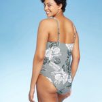 Kona Sol  Leaf Print One Piece Swimsuit M Photo 1