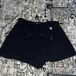 ZARA  Black Pleated High-waist Shorts Photo 4