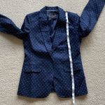 Banana Republic NEW Navy Blue Blazer Suit Jacket Size 4 Work Cotton Blend NWOT Photo 4