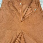 Caramel Brown Corduroy Pants Women’s M High Waist Wide‎ Leg new Size 6 Photo 4