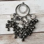 Vintage Pendant Large Dark Grey with Dangles Photo 0