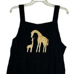 Vintage Christopher & Banks Corduroy Dress‎ with Giraffes Black Size 14 Photo 1