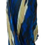 Adrienne Landau  Blue Pleated Assymetrical Skirt Sz XL NWT Photo 0