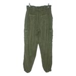American Eagle Women’s Cargo Pants Army Green Paper Bag Waist Size 6 Short Photo 1