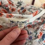 Wallflower Pink and Orange Relaxed floral long sleeve knit top Size L Photo 2