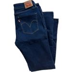 Levi's Womens  Mid-Rise Dark Indigo Rinse Skinny Jeans - Sz 14 Photo 2