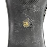 Prada Vintage Thong Flip Flop Platform Wedge Patent Leather Sandals EU 39 US 9 Photo 9