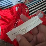 Capulet Revolve x  Bodysuit Red Blouse Small Photo 11