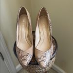 The Limited  Snakeskin Tan Heels Photo 1