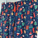 Old Navy  MEDIUM Blue Christmas Holiday Pajama Pants Bottoms Elastic Waist Photo 3