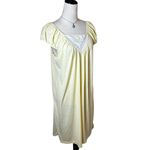 Vintage Yellow Lace Embroidered Nightgown Dress | Made in USA | 90s Cottagecore Size L Photo 1