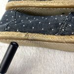 Toms Espadrille Alpargata Dot Chambray Slip On Shoes Womens 6.5 Black Rope Sole Photo 5