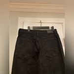 Madewell NWT Size 31P Perfect Vintage Wide Leg Jeans Black Cotton Zip Denim Photo 5