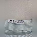 ZARA Light Blue Ruffled Crop Top Photo 3