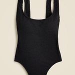 J.Crew  Textured Scoopneck One Piece Swimsuit Size 18 Photo 0