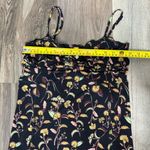 Free People  Black and Yellow Floral Crop Top Photo 5