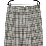 YARGICI Green Plaid Wide Leg Trouser Size 12 NWT Photo 1