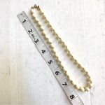 Monet  vintage cream and gold tone beaded necklace Photo 8