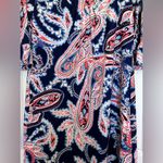 Aryeh  Paisley U-neck 3/4 Ruffle Sleeve Knee Length Dress Women’s Size S Photo 1
