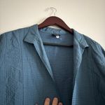 Eileen Fisher Women’s Textured Collar Silk Blazer Cardigan Open Jacket Medium Photo 3