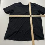 Fabletics  Shirt Womens Medium Black Vivienne Split Back‎ Tee Photo 5