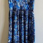 Ann Taylor ANN‎ TAYLOR PLEATED SLEEVELESS DRESS HIGH LOW DRESS MIDI BLUE WOMENS SIZE 0 Photo 0