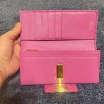 Salvatore Ferragamo Pink Wallet with Gold Accent Photo 7