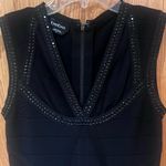 Bebe  Mesh Studded Bandage Bodycon‎ Sleeveless Mini Dress Black Size Small Photo 2