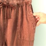 Pilcro Anthropologie  Linen Blend Drawstring Pants. Size MT. Photo 4
