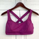 Lululemon Womens Sports Bra Shape Me Berry Purple Mesh Athletic 10 Photo 0