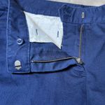 Lands' End  Mid Rise Slim Leg Cropped Pants Womens 8P Blue Petites Casual Office Photo 5