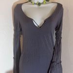 Billie D Women's Dress Tunic Top Hippie Boho Gray Casual Festival T Photo 0